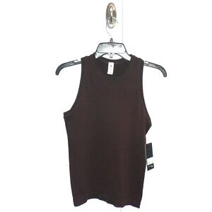 90 Degree by Reflex Women's Seamless Sleeveless Zaia Racerback Tank Java Small